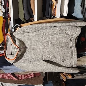 MADEWELL grey sherpa hoodie